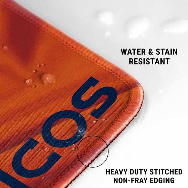 Skinit Small Gaming Mouse Pad - Officially Licensed Denver Broncos Design with Stitched Edges, Waterproof, Non-Slip Rubber Base, Desk Mat for Keyboard & Mouse, 12.6