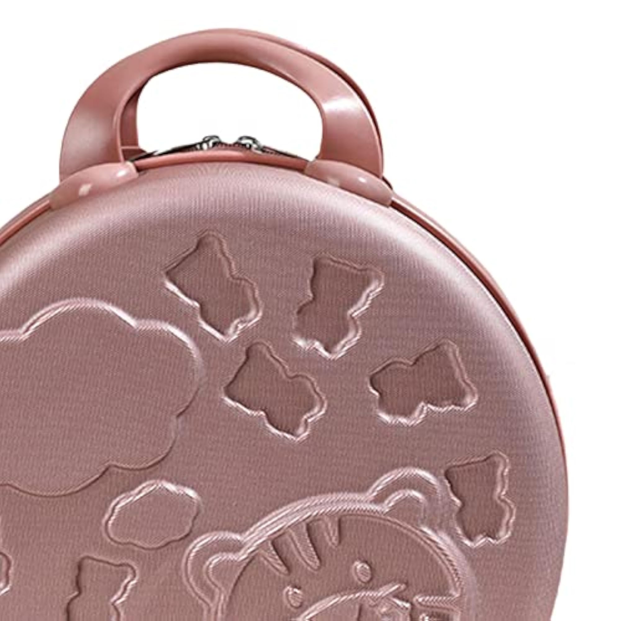 Mini Hard Shell Cosmetic Case Organizer, Small Girls Rose Gold