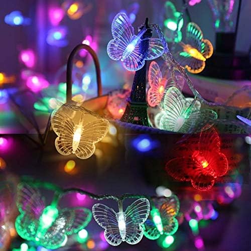 Butterfly Curtain Fairy Light, 8 Modes 120 LED USB Window Firefly Twinkle Timer String Lights 24 Butterflies with Remote, Waterproof Copper Wire for Room Bedroom Christmas Wedding Party Dorm Patio