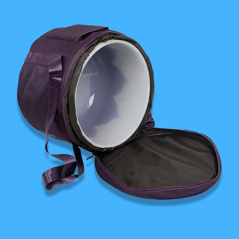 Vaguelly Singing Bowl Carrying Case Crystal Singing Bowl Carrying Case Bag 12inch Sound Healing Instrument Travel Bag For Sound Healing and Meditation Purple