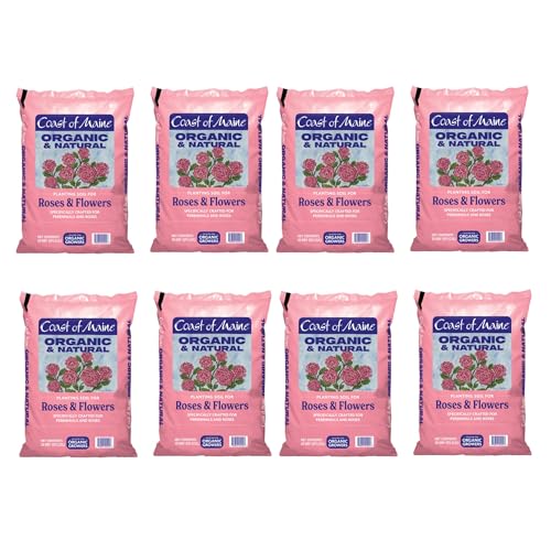 Coast of Maine Organic & Natural Planting Soil for Roses & Flowers - Premium Garden Soil w/...