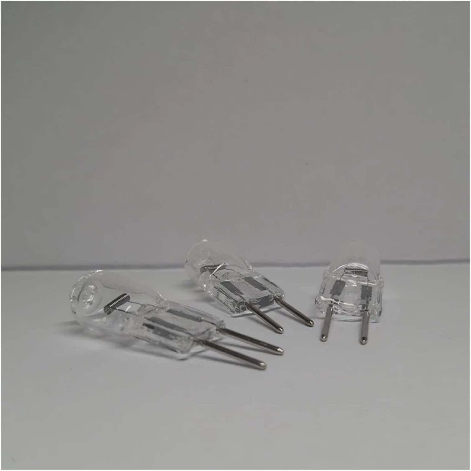 QINGKONG YFlifangting 10pcs GY6.35 Halogen Lamp 12V/24V 20W 35W 50W 100W 250W Warmwhite Bulb Clear G6.35 Crystal Machine Tool Microscope (Emitting Color : Warm White, Wattage : 24V 150W)