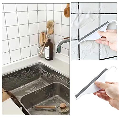 Shower Wiper With Hook Multifunctional Window Glass Cleaning Scraper Wiper Cleaning Tool For Cleaning Sinks, Counters, Tiles #TOP6