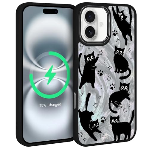 Coque iPhone 16 MagSafe paillettes souple antichoc pour femme