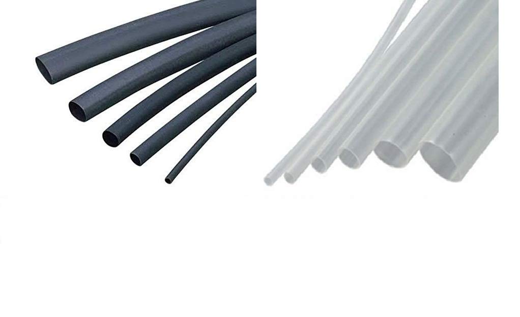 e-INFINITY 12 Meters Heat Shrink Tubes : 1 Meters Each 1mm, 2mm, 3mm, 4mm,5mm,6mm,8mm,10mm Polyolefin Black 2mm,4mm Clear Transparent white and 5mm,6mm milky white 2:1 Sleeve for Wrap (B07YJWC1B8) Amazon Price History, Amazon Price Tracker