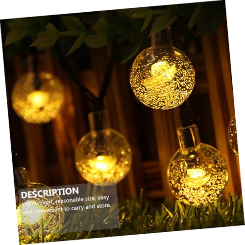 Luces de Cadena LED Solar 5m 20 Bombillas Burbujas miniatura 4