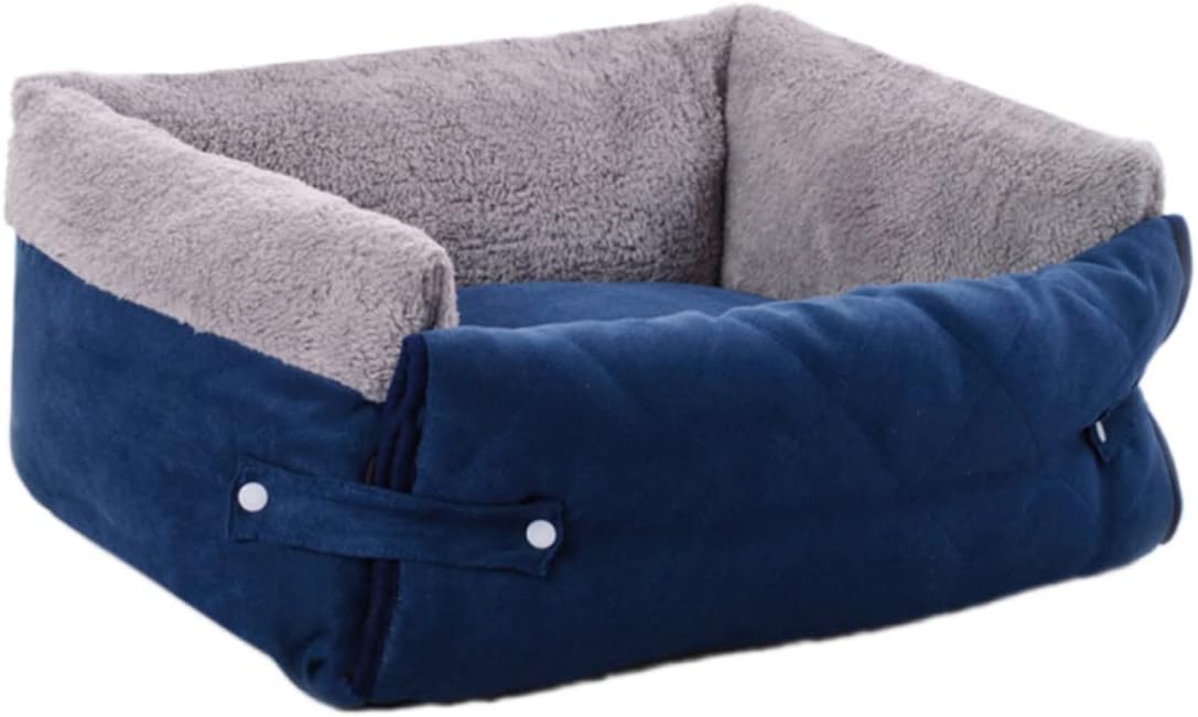 Toddmomy Multifunctional Dog Sofa Bed Removable Cushion for Small Medium Dogs and Cats Washable Non- Base for Comfort and Warmth