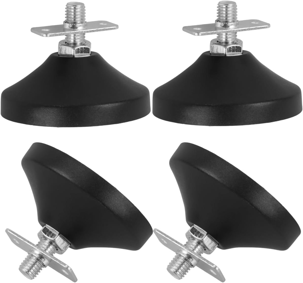 4Pcs Adjustable Feet Levelers for Foosball Table Football Machine Anti Skid Rubber Leg Levelers Furniture Leveling Pads for Game Room Tables