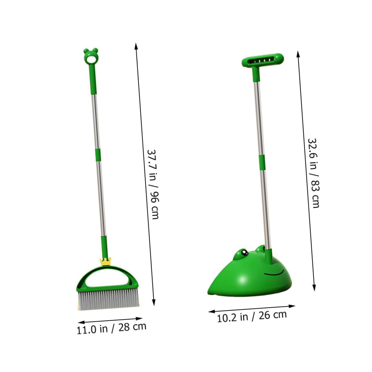 Happyyami Broom Dustpan Set for Boys and Girls Home Cleaning Supplies Long Handle