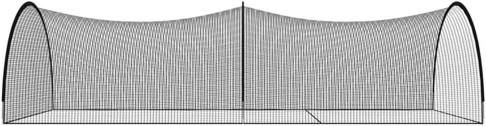 YAFF Baseball Batting Cage Net Black 354.3"x157.5"x98.4" Polyester