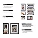 Jerry & Maggie - Photo Frame | Plaque College Frame | Table Top - Wall Decoration Combination - PVC Picture Frame Selfie Gallery Collage With Hanging Template Mounting Design Horizational Support (Black | Inspiration Frame Sets)