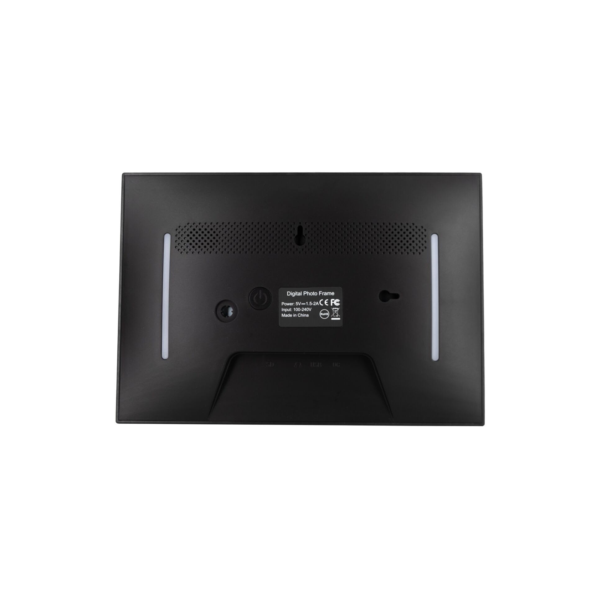Denver Cadre Photo numérique 10.1 Pouces - avec Lumière LED Ambiante (Ambient LED Light) - HD - Cadre Photo électronique - Frameo App - écran Tactile IPS - 16 GO - PFF1080