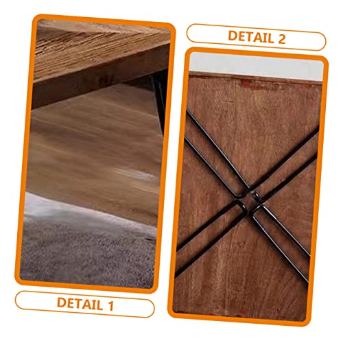 Soporte de mesa de comedor plegable con patas de horquilla negras de 20.5 cm 3