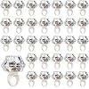 Vicenpal 50 Pack Flashing LED Light up Rings Bachelorette Party Favors Plastic Diamond Rings Flashing Glow in The Dark for Bridal Shower Game Wedding Birthday Party Decorations