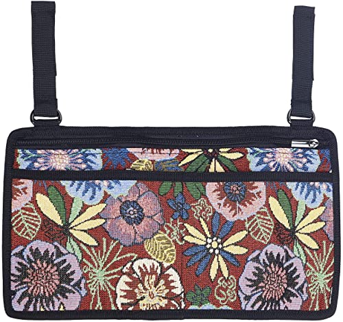 Retro Rollstuhltasche Rollstuhltasche für Schlüssel, Handys und Gläser, geeignet für elektrische Handrollstühle und Personensessel Cover