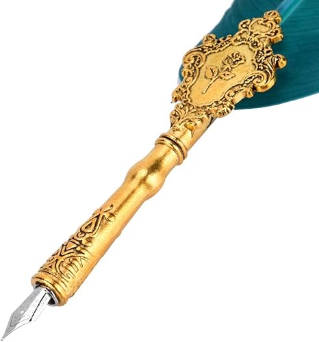 Miniatura 8 de EBTOOLS Juego de bolígrafos de inmersión, pluma de caligrafía clásica retro con 5 puntas de pluma, regalos para amigos, familiares y profesores