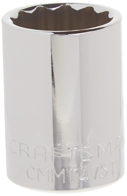 Soquete Estriado Raso CRAFTSMAN SAE com Encaixe de 12,7 mm (1/2 pol.), 13/16 pol. e 12 Pontas CMMT47511