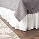 Greenland Home Baumwolle Voile Bettvolant, Baumwolle Voile, weiß, Queen