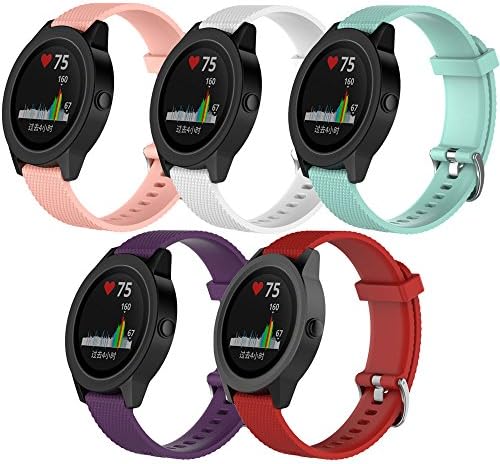 قیمت و خرید باند QGHXO برای Garmin VivoActive 3 ، باند تماشای سیلیکون نرم  برای Garmin VivoActive 3 / Garmin Vivoactive 3 Music / Garmin Forerunner 645  Music (بدون ردیابی) برند QGHXO | مالتینا