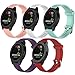 QGHXO Band for Garmin VivoActive 3, Soft Silicone Replacement Watch Band for Garmin VivoActive 3 / Garmin Vivoactive 3 Music/Garmin Forerunner 645 Music (5PCS Bands-Girl, Small)