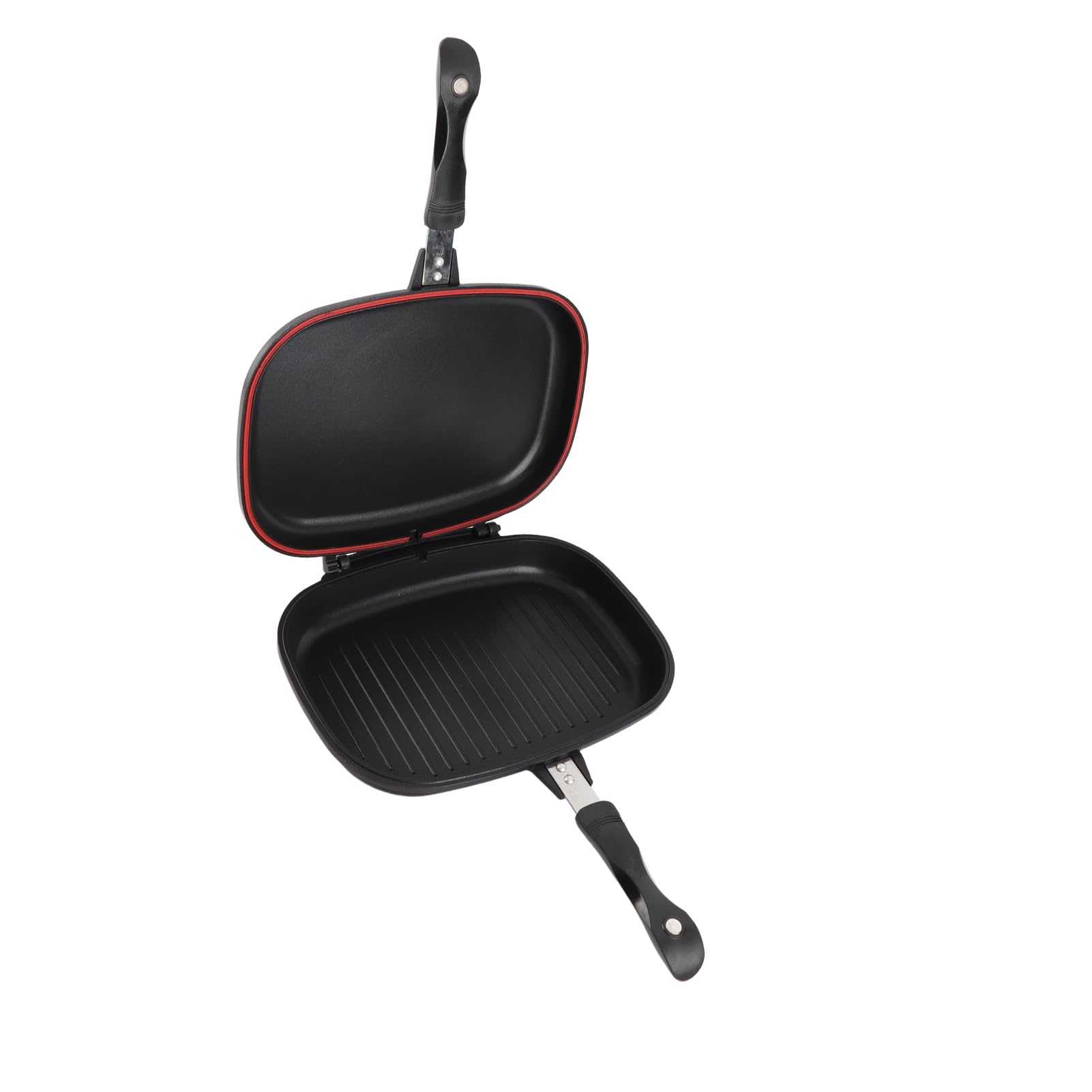 Double Sided Nonstick Frying Pan - Reversible Grill & Sandwich Maker For Kitchen & Camping