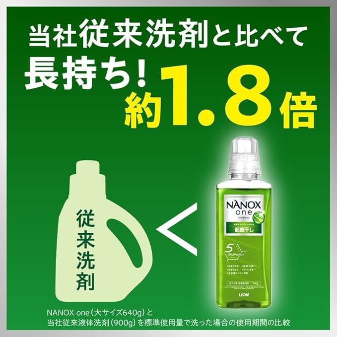 Amazon | ナノックスワン 部屋干し NANOX one 詰め替え1160g×2