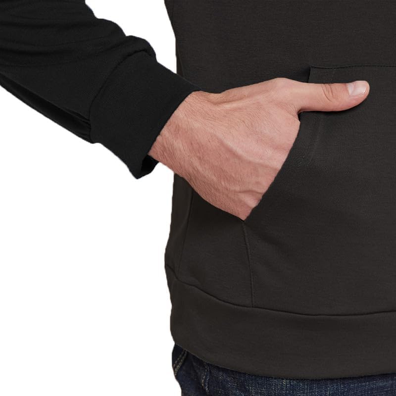 H HYFOL Men's Sweatshirt USA FLAG Patriotic Graphic Polyester Hoodies for Men Pocket Raglan Long Sleeve Sweatshirts - Image 5