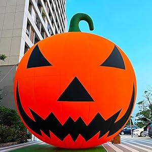OZIS Giant 26Ft Premium Halloween Inflatable Pumpkin Decorations with Blower Blow up Halloween Decorations Outdoor Holiday Decor for Outdoor Yard Lawn Halloween Party Without LED Lights