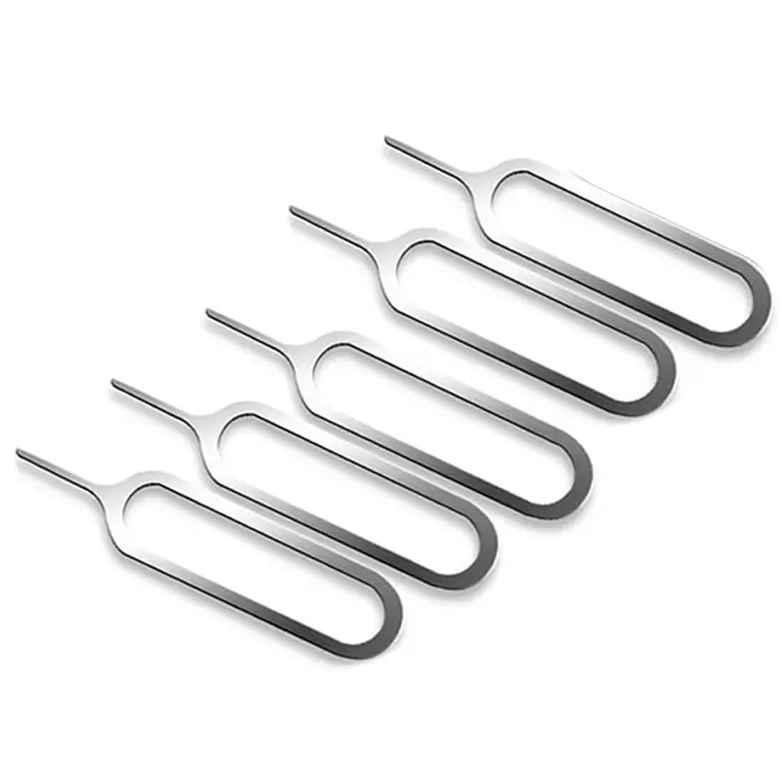 Pack of 5 Pcs Sim Card Removal Eject Pin Tools Tray Open Needles kit Sim Card Ejector Tray Pin Compatible for All IPhone Samsung Oppo Xiaomi Redmi All Smartphone Device Micro SD Card Tool