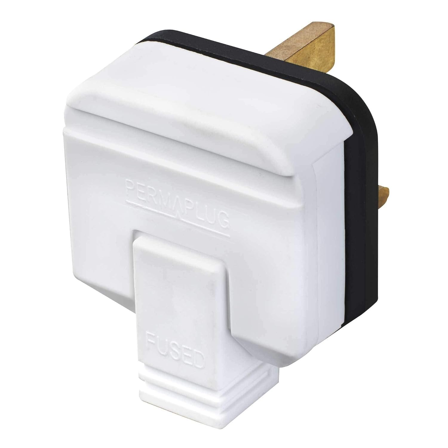 Heavy-Duty 13 Amp UK 3-Pin Mains Plug ( White) | BS1363-Certified, Heat-Resistant & Durable Power Plug for Home, Industrial & Workshop Use,3 pin plug uk,13 amp plug uk, (1) — image 1
