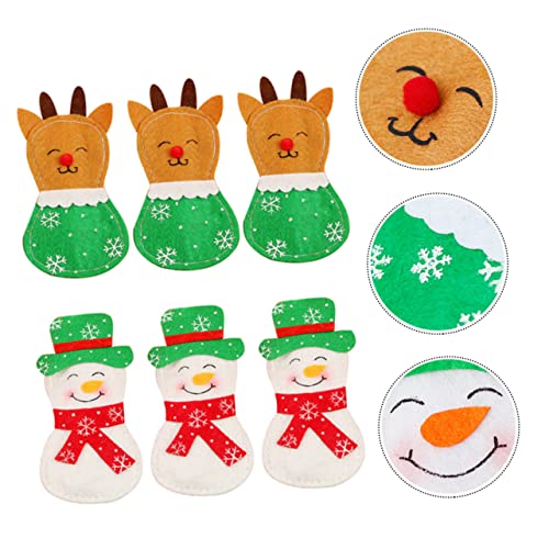 jojofuny 1 Conjunto De 6 Pçs Capas De Decoração De Férias Para Restaurante Porta-Festas Cozinhabolsa