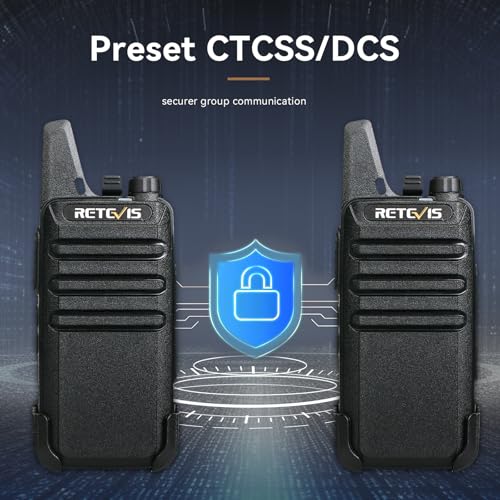 undefined Retevis RT22 Walkie Talkies Rechargeable,Long Range Two Way Radio,2 Way Radio for Adults, Handsfree VOX Mini, for Business Office School Church Restaurant Retail(Black,10 Pcs, 5 Box) の商品画像 5