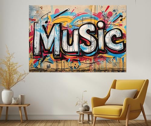 Graffiti musical affiches et impressions format 70 x 110 cm - 3