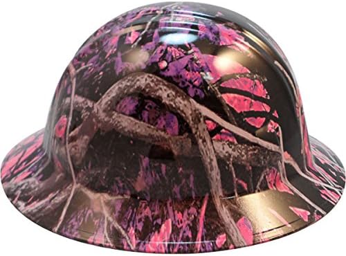 Texas America Safety Company Muddy Girl Full Brim Style Hydro Dipped Hard Hat