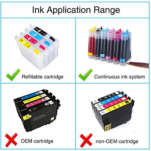 Coylbod Dye Refill Ink Kit For L800 L805 Artisan 1430 1500W 730 837 835 810 800 725 710 700 600 50 Photo1410 1400 Rx680 Rx595 Rx580 R380 R280 R260 R200 R220 R300 For Refillable Cartridges Or Ciss #TOP2