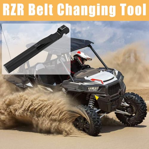 Image of RZR Belt Changing Tool for Po-laris RZR 570S 800S 900S 1000 XP4 Turbo Trail S 900 1000 2008-2024 Belt Removal Tools Kit, 7.44 x 0.98 Inch Black