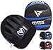 RDX Manoplas de Boxeo Niño Paos Muay Thai MMA Almohadilla Maya Hide Cuero Junior Artes Marciales Kick Boxing Gancho y Jab Escudo Patada Entrenamiento Kids Karate Focus Pad