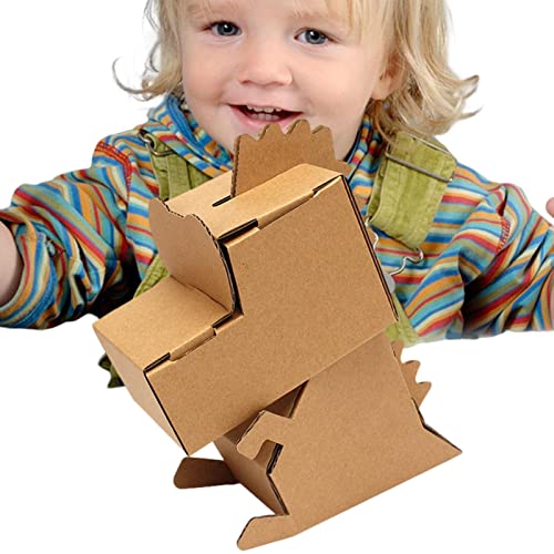 Papelão - Casa para Colorir Papelão | Paper Toys DIY Making, Crisp KT Board, Cultive Concentration,