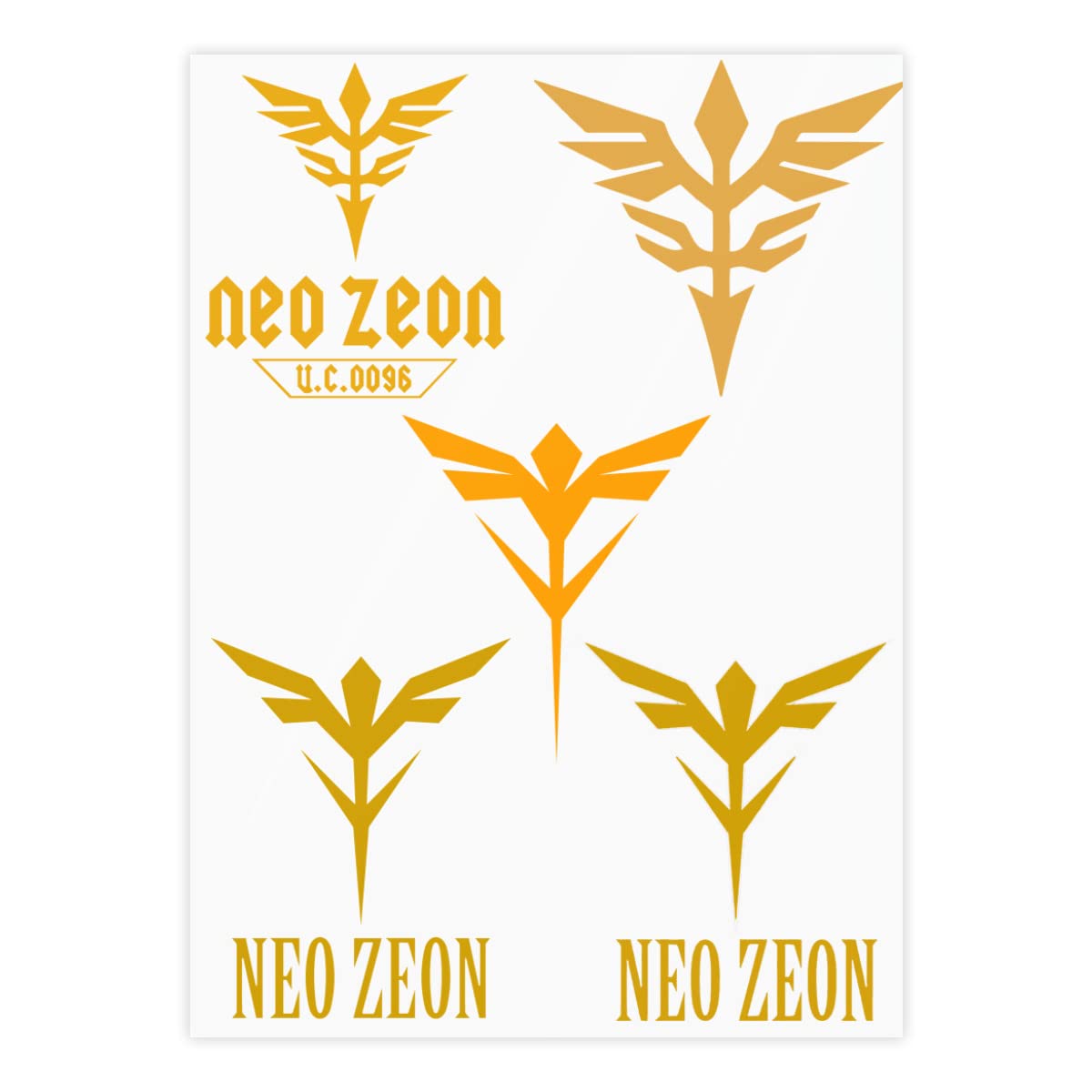 Amazon.co.jp: クリスタルステッカー ネオ ジオンガンダム 防水シール