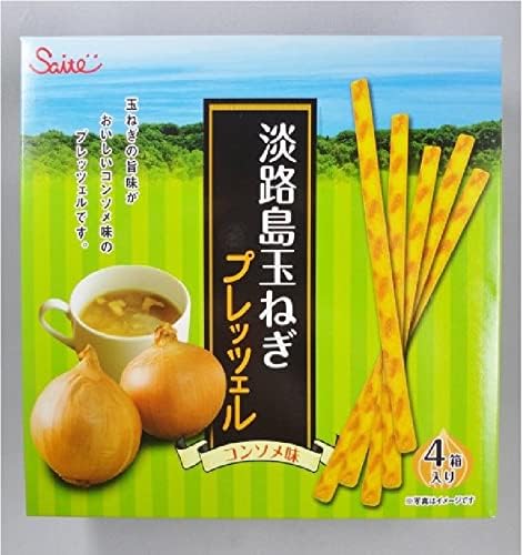 Amazon 近畿限定 兵庫県限定 鳴門千鳥本舗 Saito 淡路島玉ねぎプレッツェル コンソメ味 45g 22 5gx2袋 ｘ４箱 7a 食品 飲料 お酒 通販