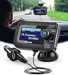 DeeprBlu Car DAB/DAB+ Radio Adapter & Bluetooth FM Transmitter, Auto Scan Station DAB Adapter, 2.3'' Display Car DAB Receiver with Hand-Free +AUX Out +2 USB Charge Port, Support TF Card Music Player