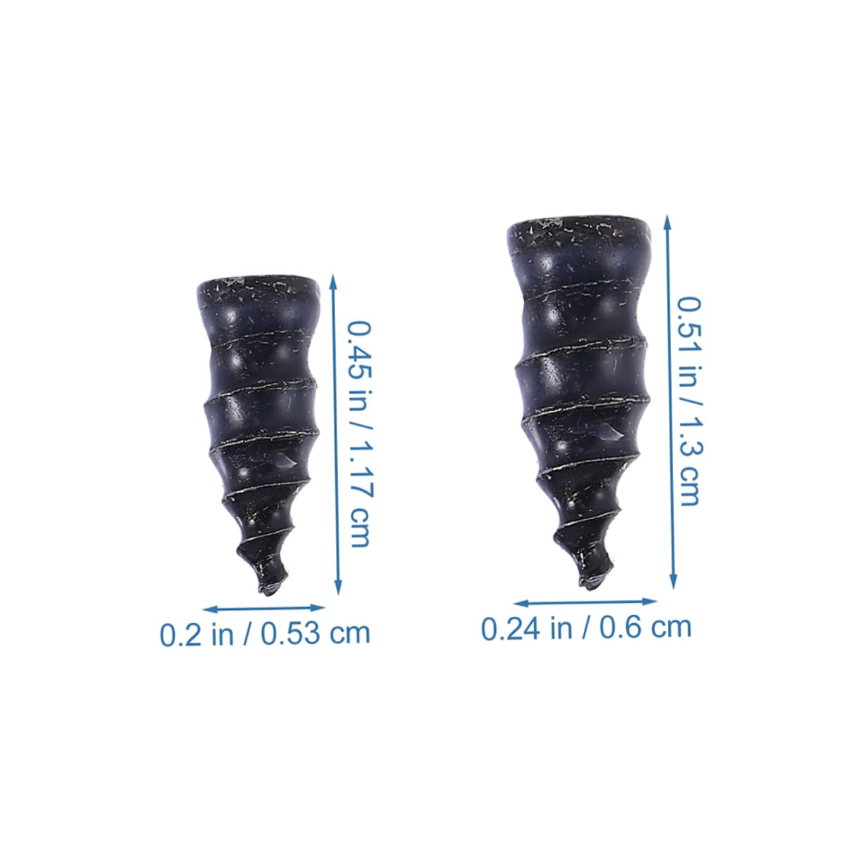 Cabilock Tire Repair Patch Tools 60pcs Tire Rubber Screw Nail Anti-Slip Screw Nail Set for Car Tyres