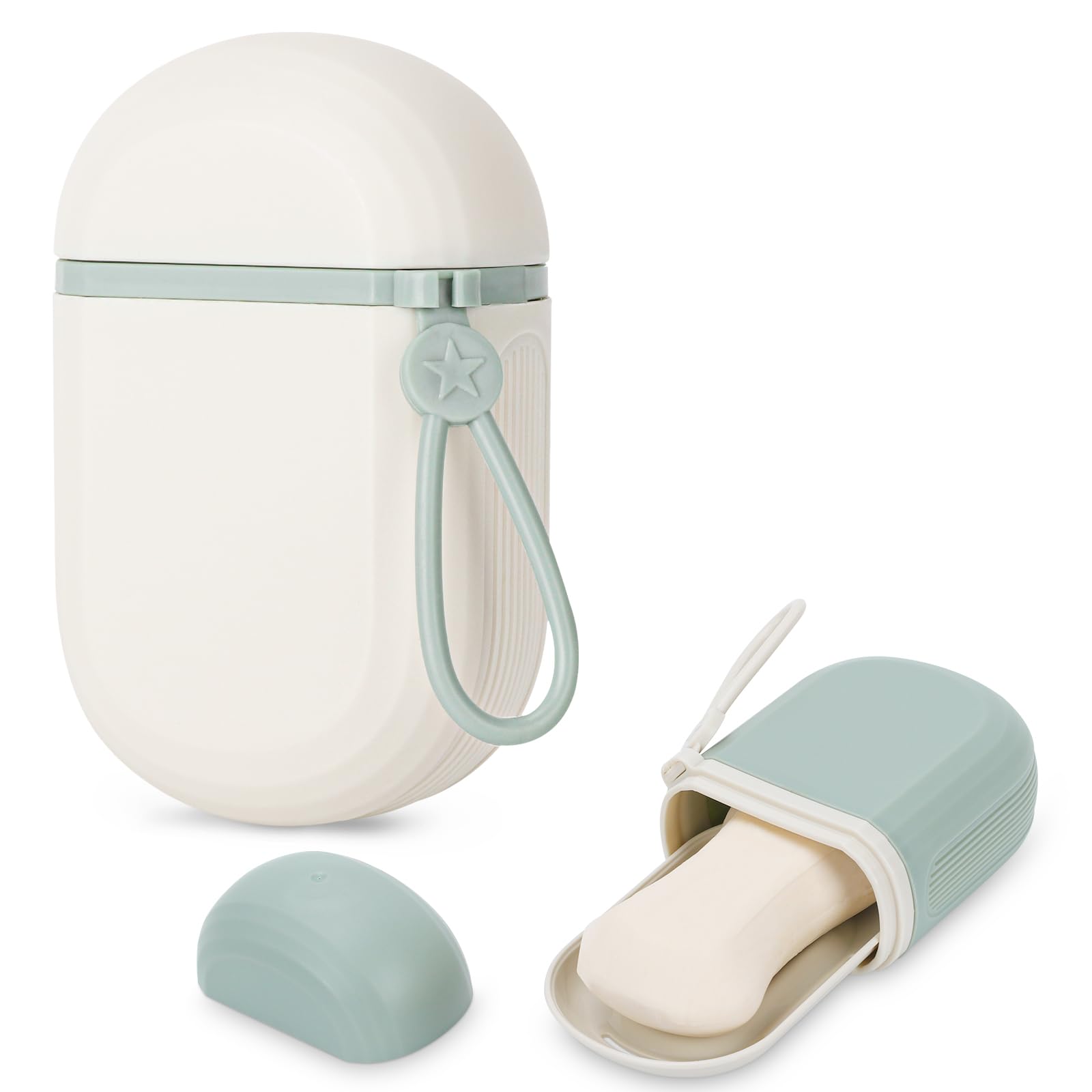 Alyvisun Boite Savon Voyage Portable avec Couvercle Étanche pour Salle de Bain Randonnée