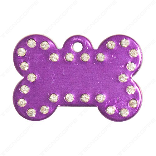Tecnocoppe Medaglietta per Cani in Metallo Viola e...