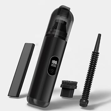 fraxinus Car Handheld Vacuum, Portable Mini Vacuum Cleaner for Car Home Office and Pet Hair, Black.