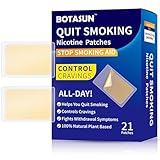 BOTASUN 21mg Nicotine Patches,24 Hour Continuous Release,Easy & Effective Quit Smoking aids,21 Count，Stop Smoking Patches