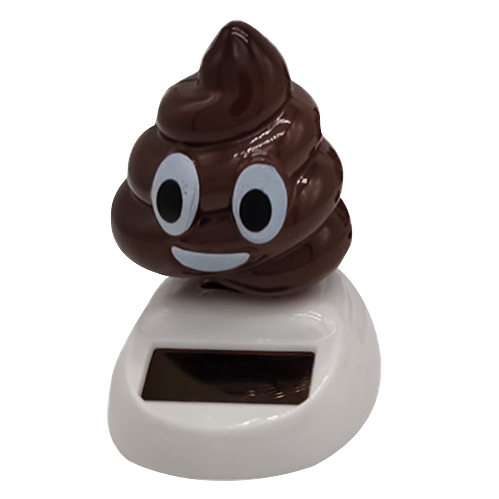 HLJS Solar Wobble Figure, Middle Finger/Poop Solar Figure, Car Solar Powered Wobble Figure, Solar Figure, Creative Solar Dancer Decorative Figure for Car, Office Ornaments (Poo)