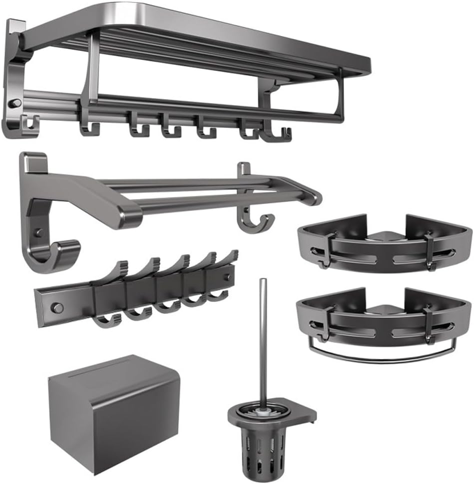 Non Punching Folding Towel Rack, Towel Rack, Bathroom