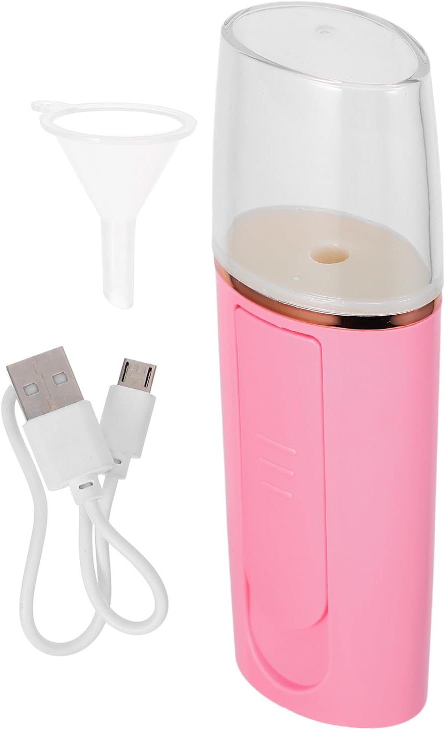 Pink USB Facial Steamer 25ml Abs Moisturizing Skin Care Tool