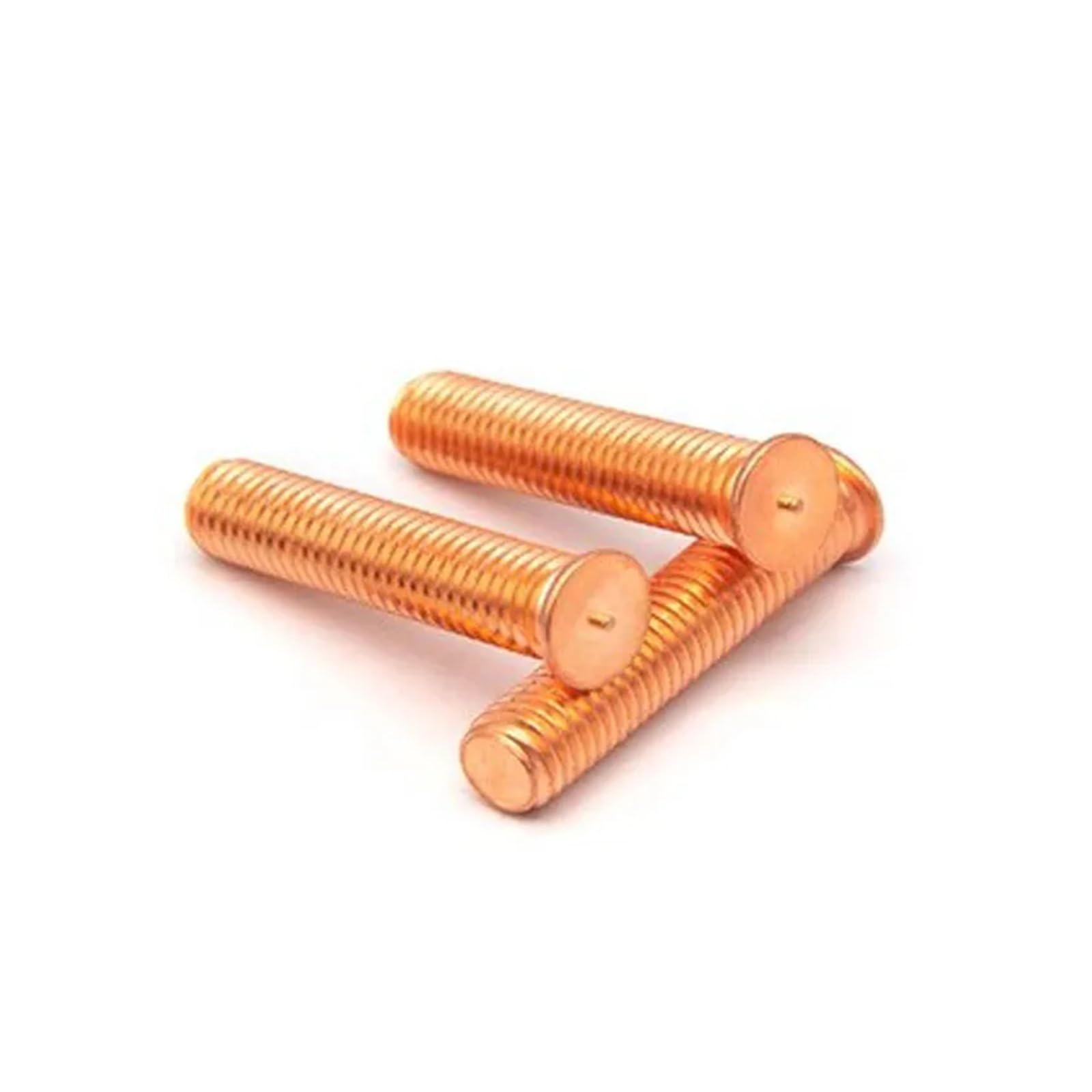 20/500 Stück M3M4M5M6M8M10 Kohlenstoffstahl, verkupfert, Bolzenschweißpunktschweißschrauben, Lötpunkt-Nagelbolzen for Kondensatorentladung(M10x35(20pcs))